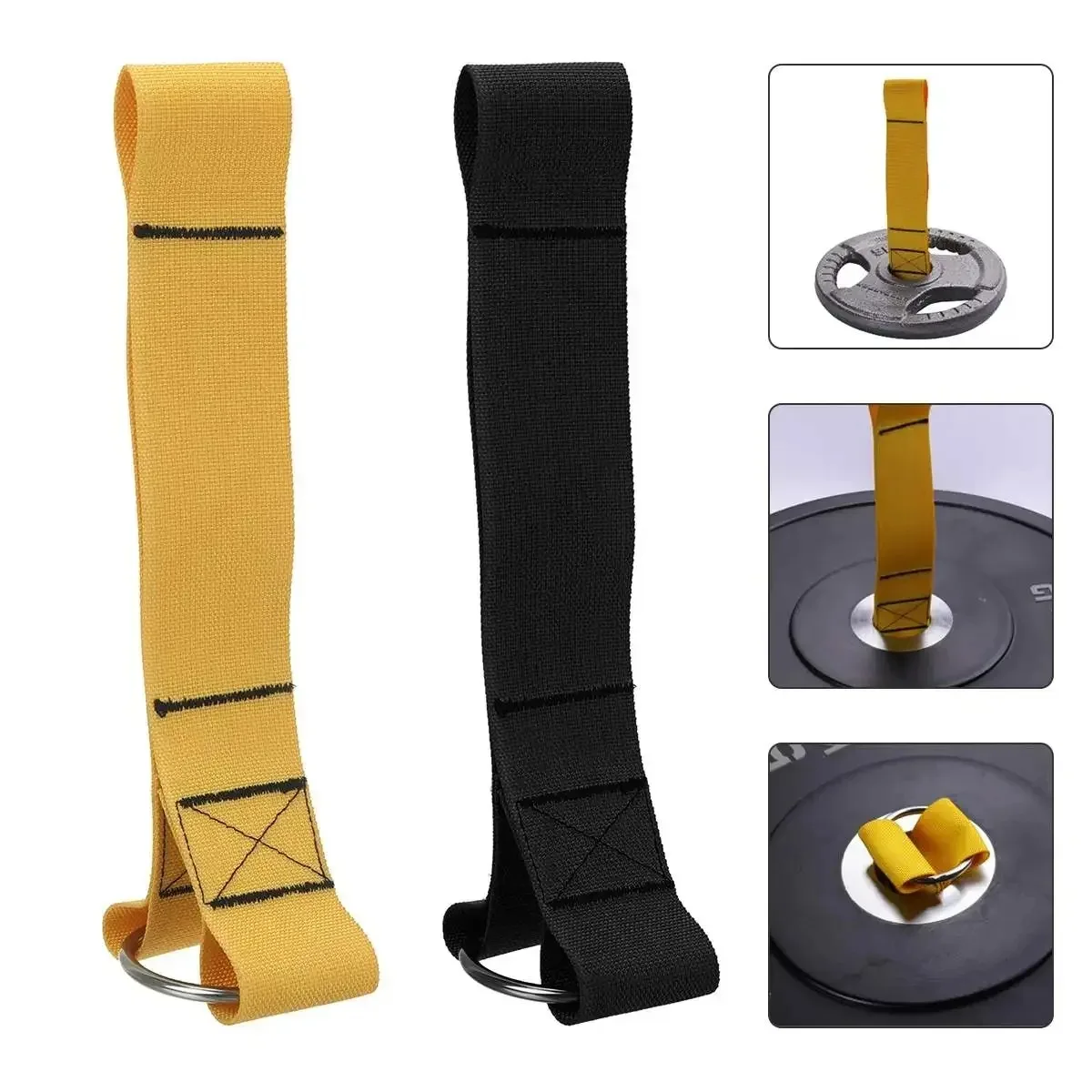 Wholesale Heavy Weight Plate Loading Strap, Universal Cable Pulley Attachment for LAT Training Barbell Dumbbell Home Gym Workout