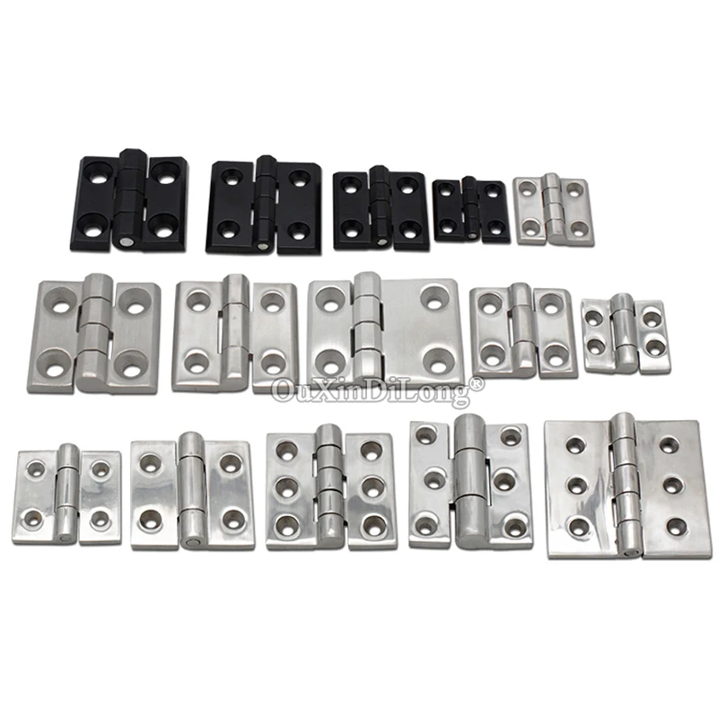 

Free Shipping 8PCS 304 Stainless Steel/Zinc Alloy Industrial Equipment Hinges Network Distribution Electric Cabinet Door Hinges