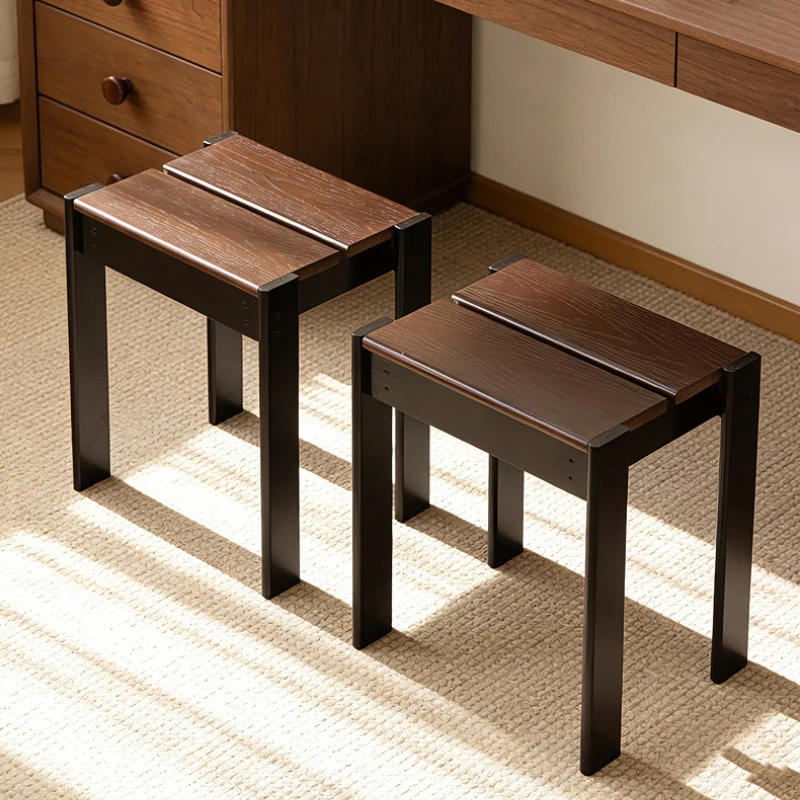 

Firm Household small stool Living room dining table stool can be stored Stacked round stool Simple thickened spare board stool