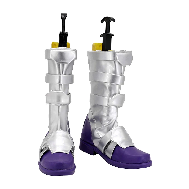 코스프레 신발 슈퍼 센타이 주켄 센타이 게키랑게 퍼플 고우 후카미 부츠 할로윈 파티 의상 액세서리 맞춤 제작