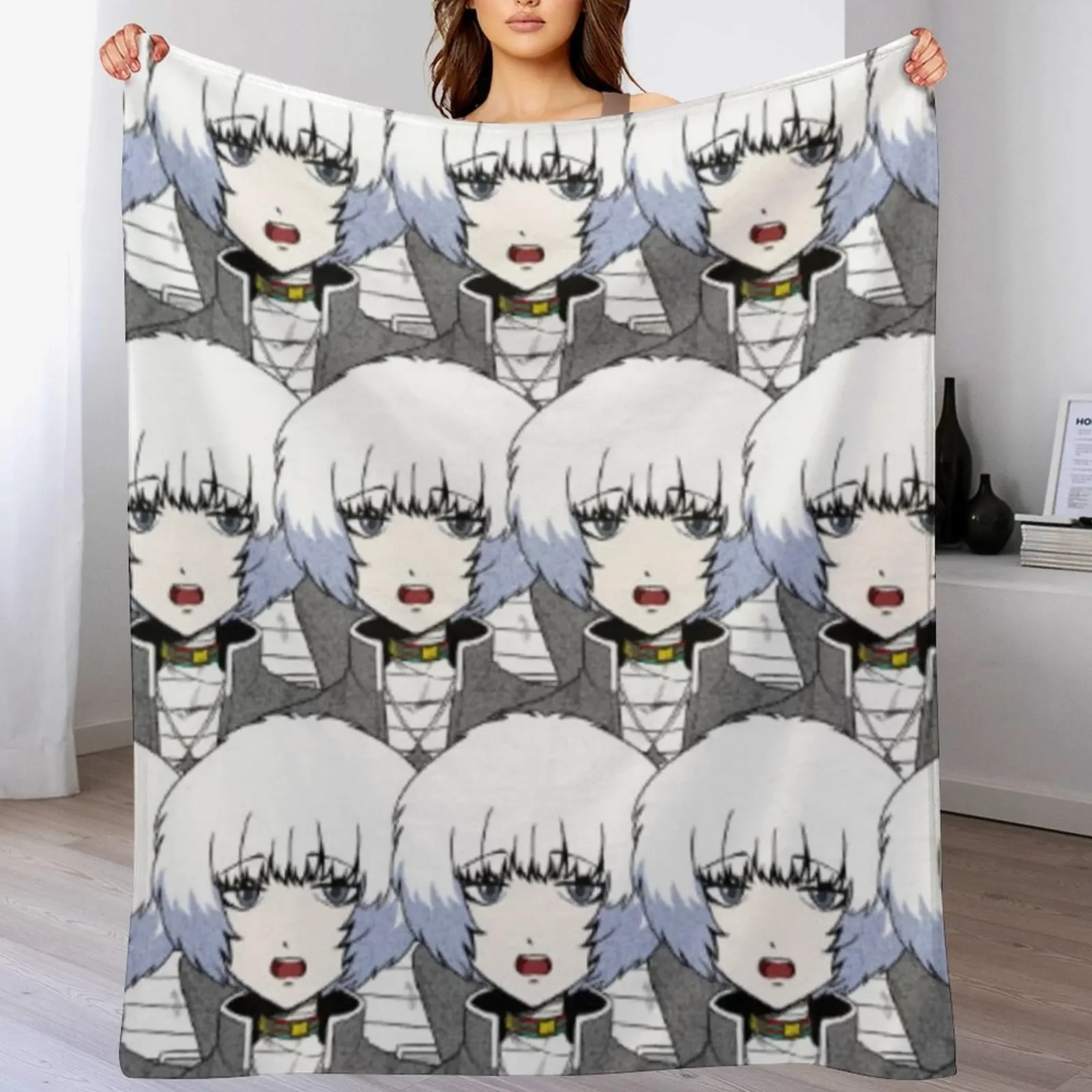 

Ranmaru Kageyama Throw Blanket Luxury Brand Summer Beddings Decoratives Hair Blankets