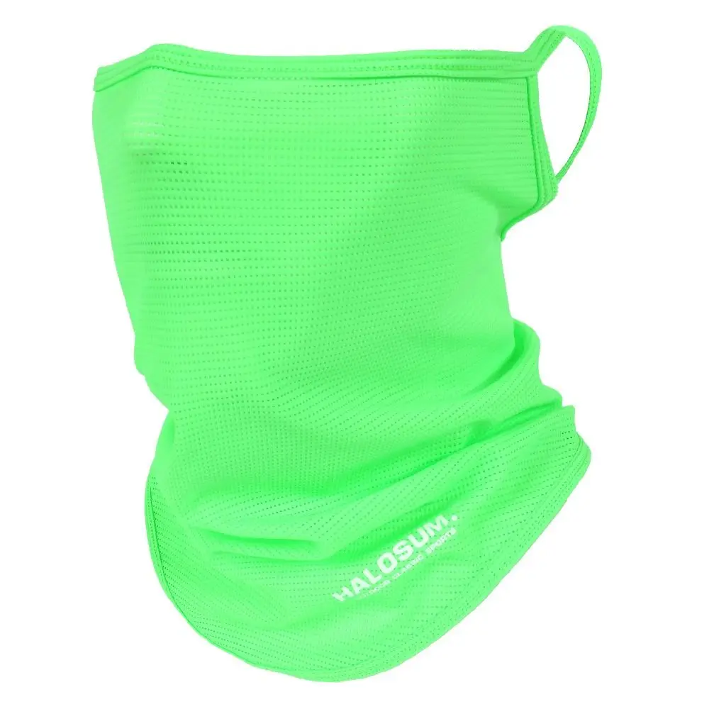 Maschera da bici antivento e antipolvere alla moda Maschera integrale in seta di ghiaccio tinta unita Ghetta per il collo traspirante Sport all'aria aperta