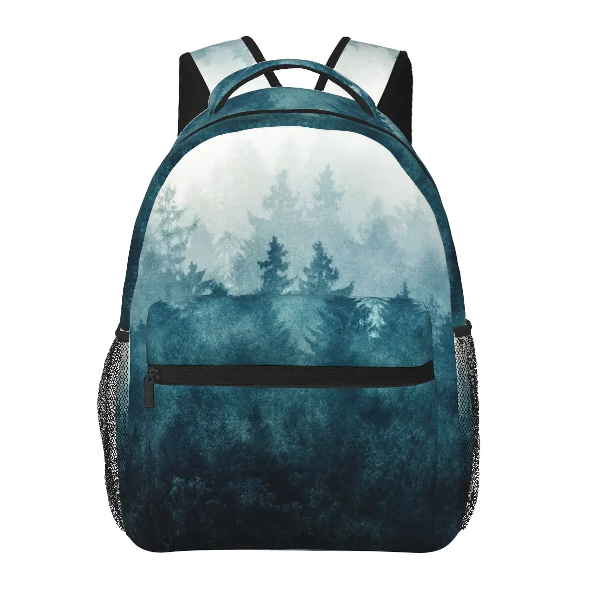

Lightning Forest Cabin Pine Tree And Lightning Student Backpack School Bag Hiking Travel Daypack for Unisex Bookbag Shoulder Bag