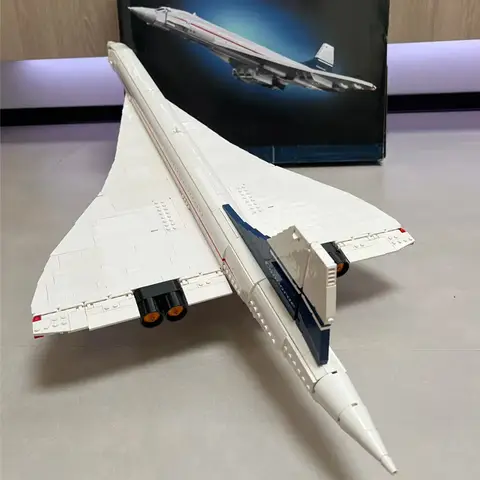 2083 delar Airbus Concorde byggsats supersonisk flygplan rymdfärja modellblock pedagogisk leksak för barn födelsedagspresent 10 best sales konkorde - №4