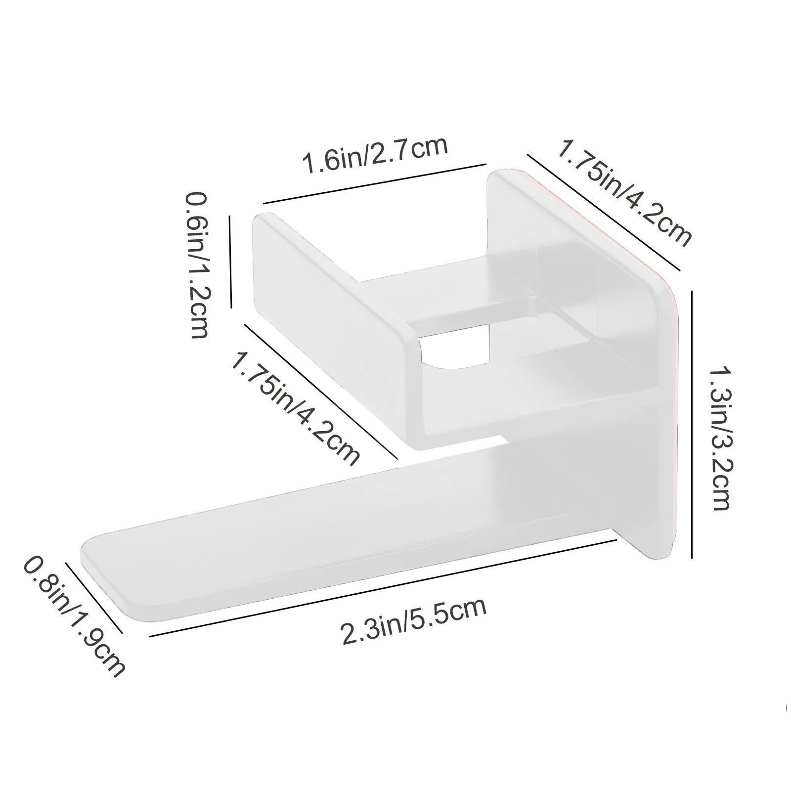 10 Pack Adhesive Hat Hooks for Wall
