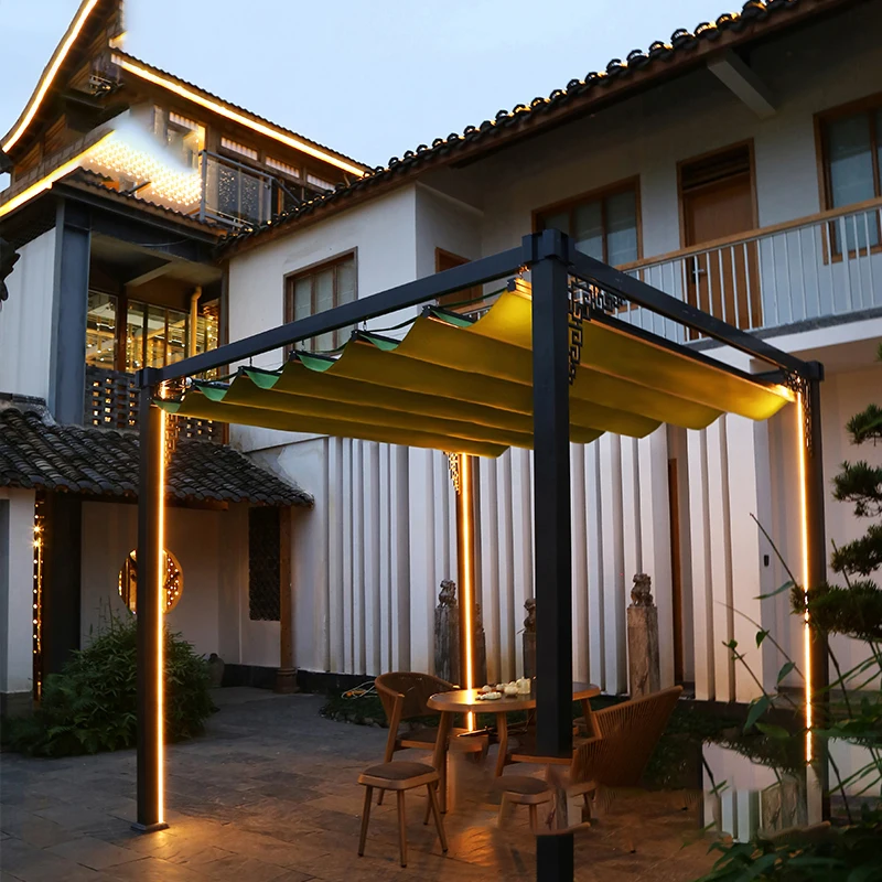 

Outdoor sunshade, villa, courtyard, shed, electric thermal insulation, sun protection ceiling, balcony, pavilion, roof, garden,