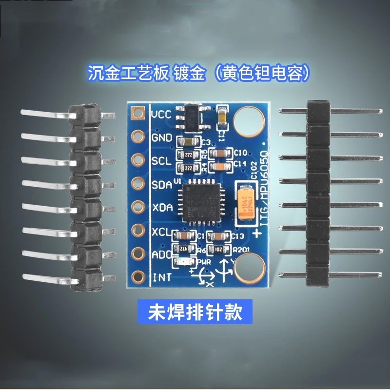 Mpu6050 Module 3d Hoeksensor 6dof Drie-As Versnellingsmeter Elektronische Gyroscoop GY-521