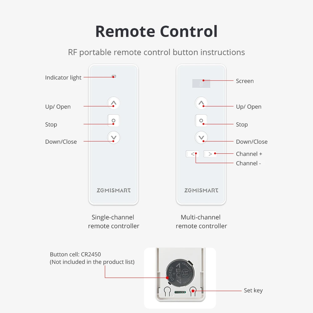 Motore per tenda a rullo Zemismart Zigbee per tubo da 17 mm 25 mm Motore con paralume a batteria integrato Funziona con Tuya Smart Life Alexa Google Home