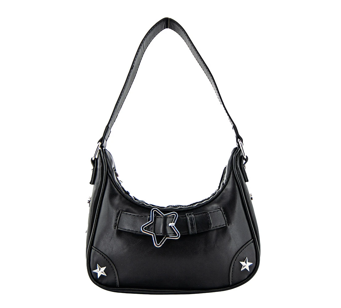 

Винтажная панк-сумка через плечо в стиле Y2K, женская сумка-багет, вместительная модная сумка-тоут для девушек, подарок для подруг