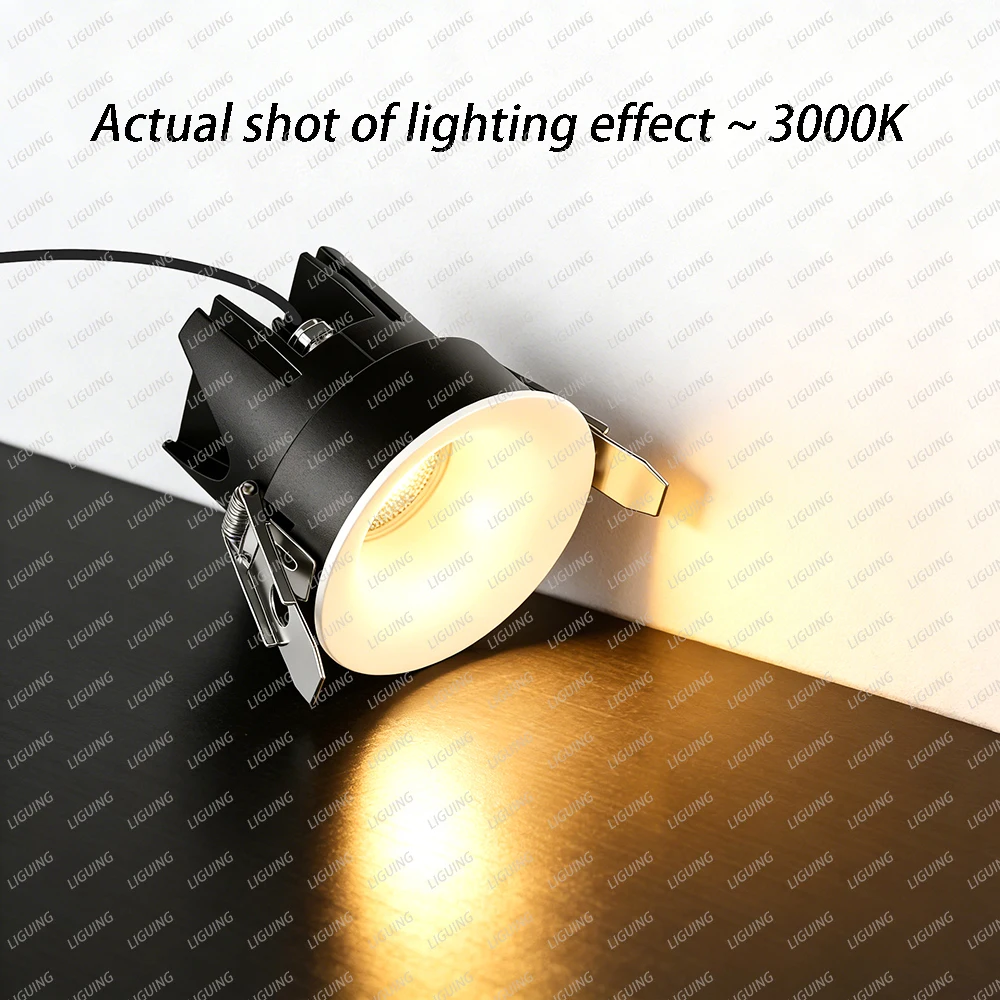

IP65 Waterproof Dimmable LED Downlight Recessed Ceiling Spotlight for Home Lighting Indoor Decor Bathroom Kitchen Living Room