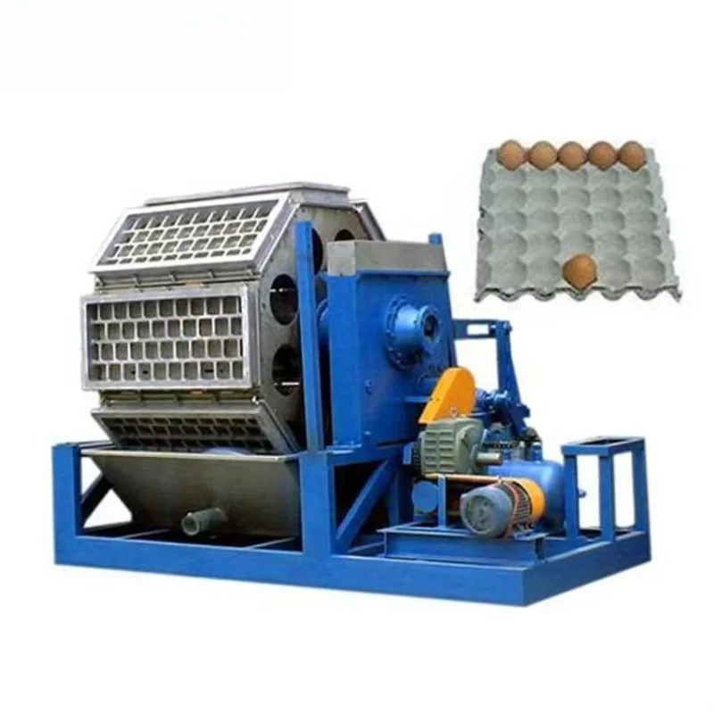 CE Certified Egg Tray Making Machine Pulp Molding Production Line Waste Paper Recycling Equipment 3000pcs/h for Factory