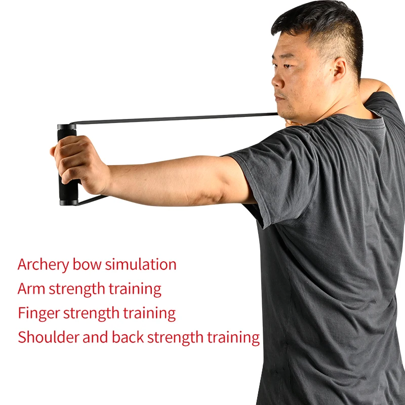 SPG Archery Stretch Training Band 20-50LBS Resistance Dry-Fire Safe Portable Trainer for Home Gym Back Shoulder Workout