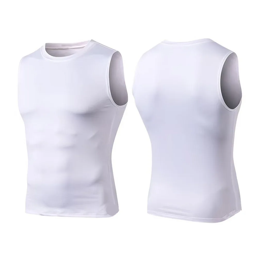 Mans Compression Tank Top Men Gym Shirt Sleeveless Quick Dry Sportswear Male Fitness Bodybuilding Vest Workout Muscle Top