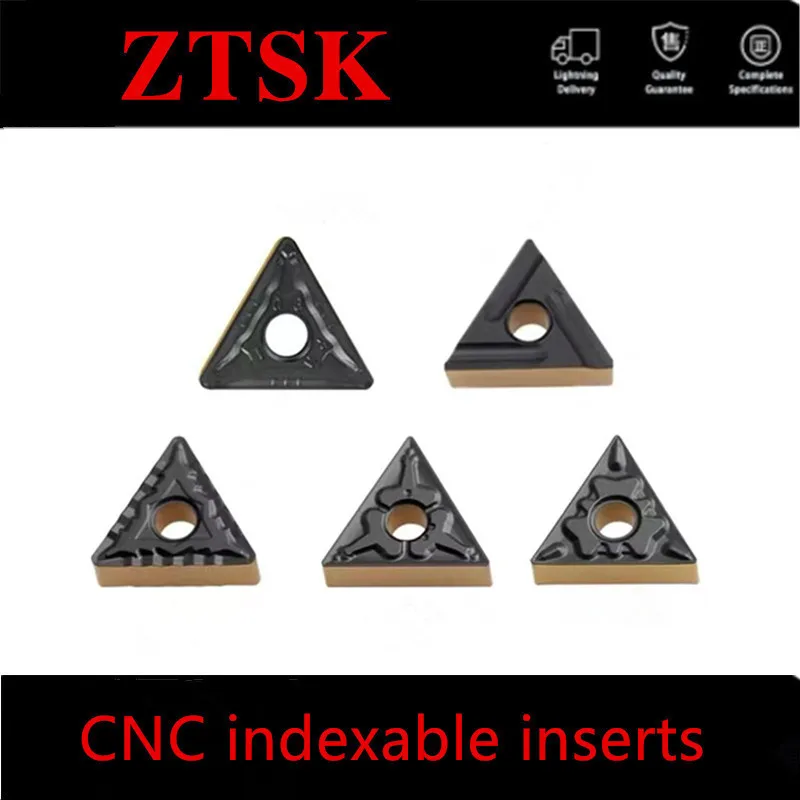 10PCS TNMG160404-TM TNMG 160408 TM/HQ/CQ/R-S/L-S/PM/CM Bi color coating cutting blade cnc carbide inserts blade