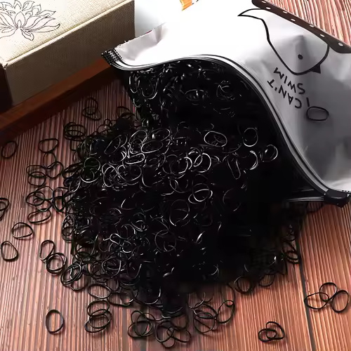 1000/2000pcs Girls Colorful Disposable Rubber Elastic Hair Band Ties Children Ponytail Holder Bands Kid Hair Accessories Leagues - Image 19