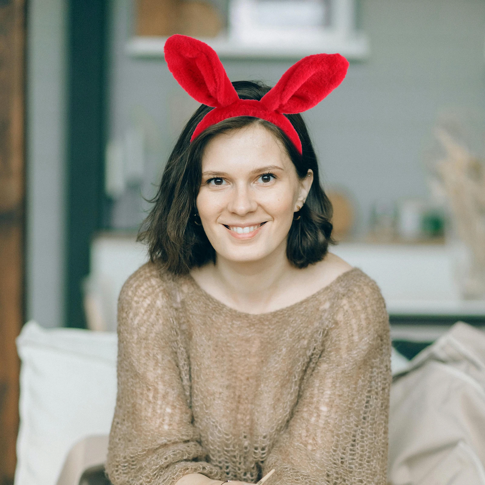 

Bunny Ear Headband Ears for s Girl Hairband Headgear Costume Accessory Animal Earaddress Woman