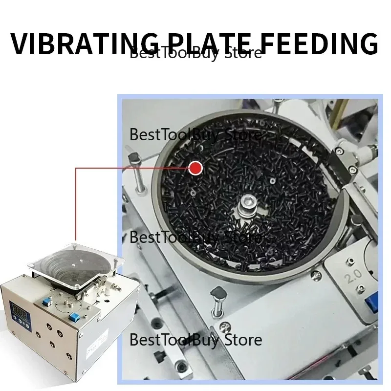 Fully Automatic Screw Feeder Vibration Plate Feeder Small Automatic Screw Machine Direct Vibration 120PCS/minute