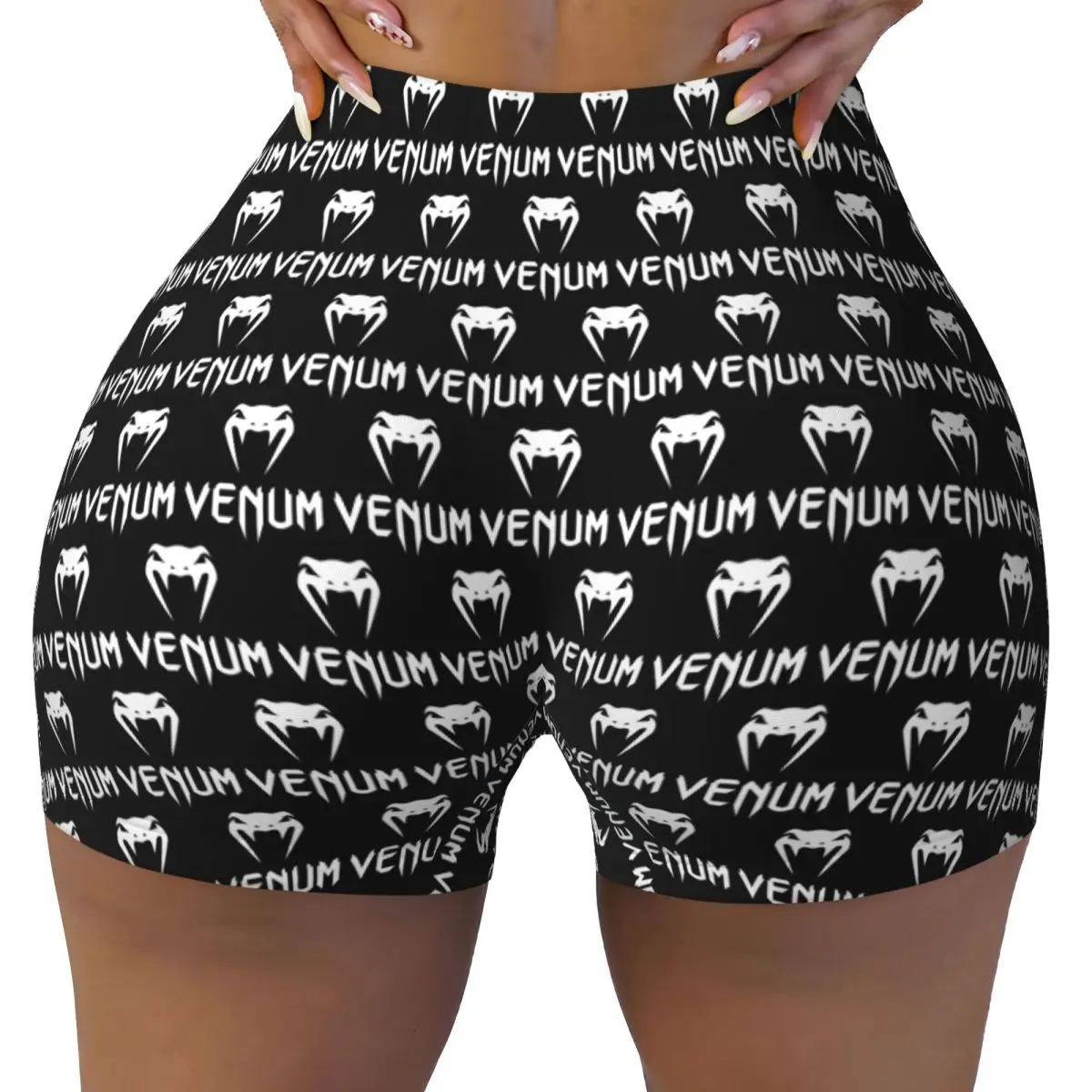 Custom Women's Venums Combat Sports And Fitness Workout Yoga Shorts Gym Athletic Biker Running Shorts