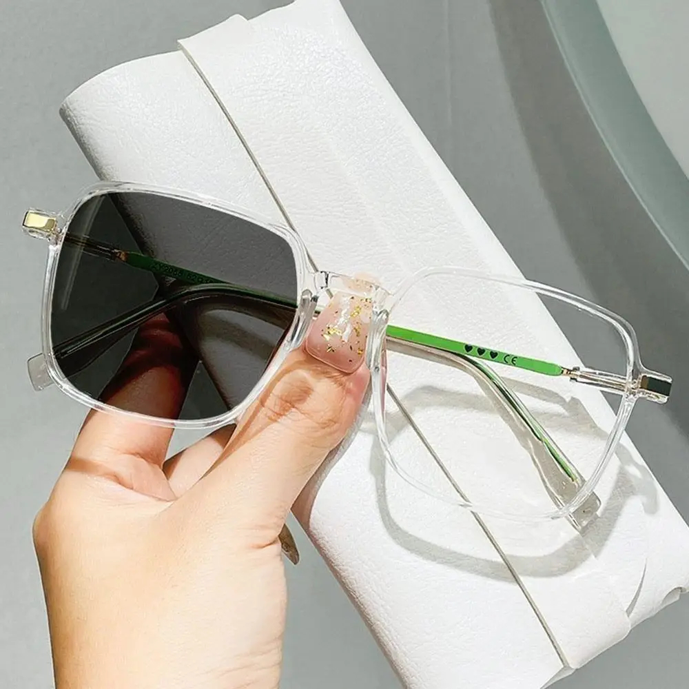 Anti-Blaulicht-Brille, lichtempfindliche Verfärbung, für Damen und Herren, übergroßer optischer Rahmen, Augenschutz, Brille, Computerbrille
