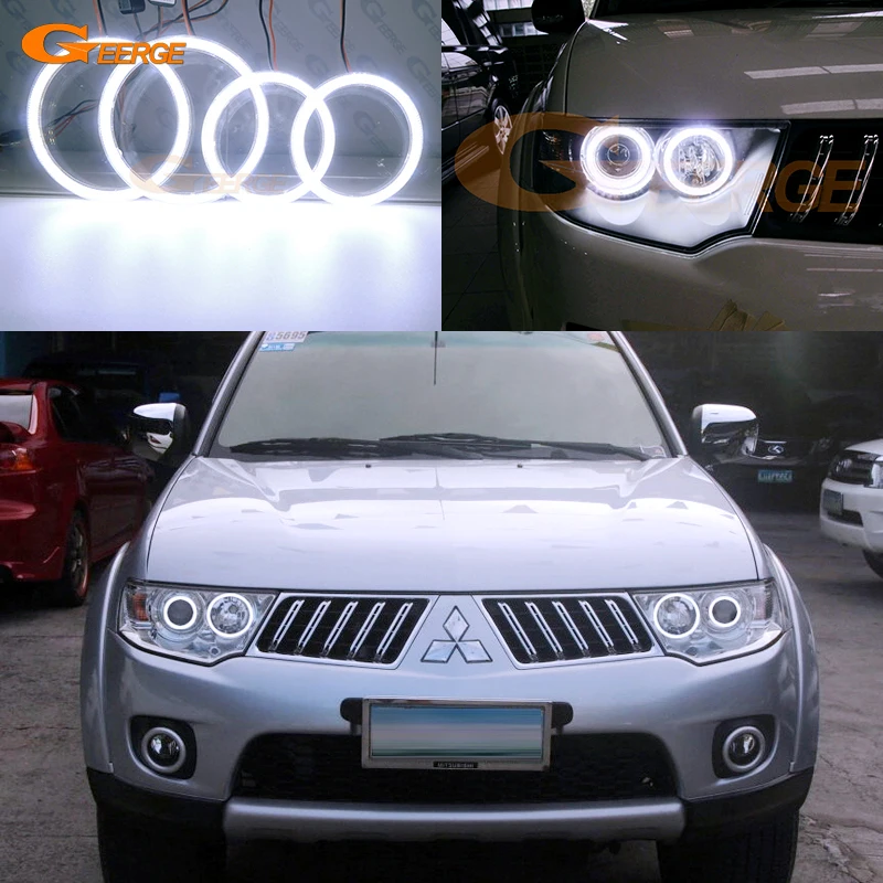 

For Mitsubishi Challenger Pajero Sport Nativa 2008-2014 Excellent Ultra Bright COB Led Angel Eyes Kit Halo Rings