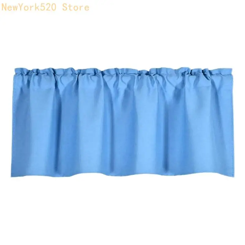 Blackouts Short Curtain Providing Privacy Color Rod Pocket Top Valance Drape For Home Office And Apartment Use N84C