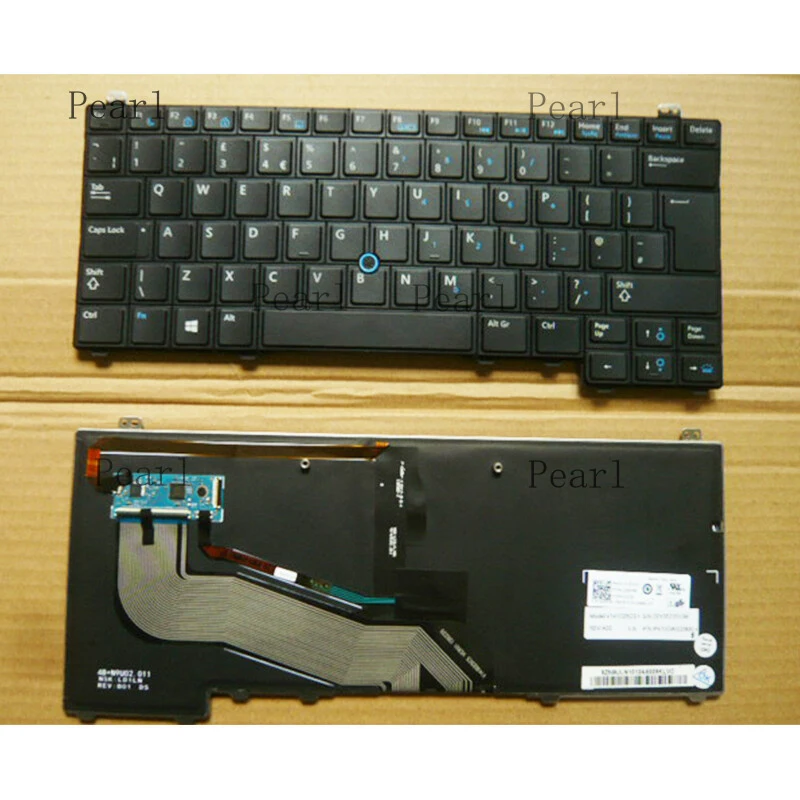 S  For DELL UK Version Keyboard with Backlit 0C4FHX C4FHX