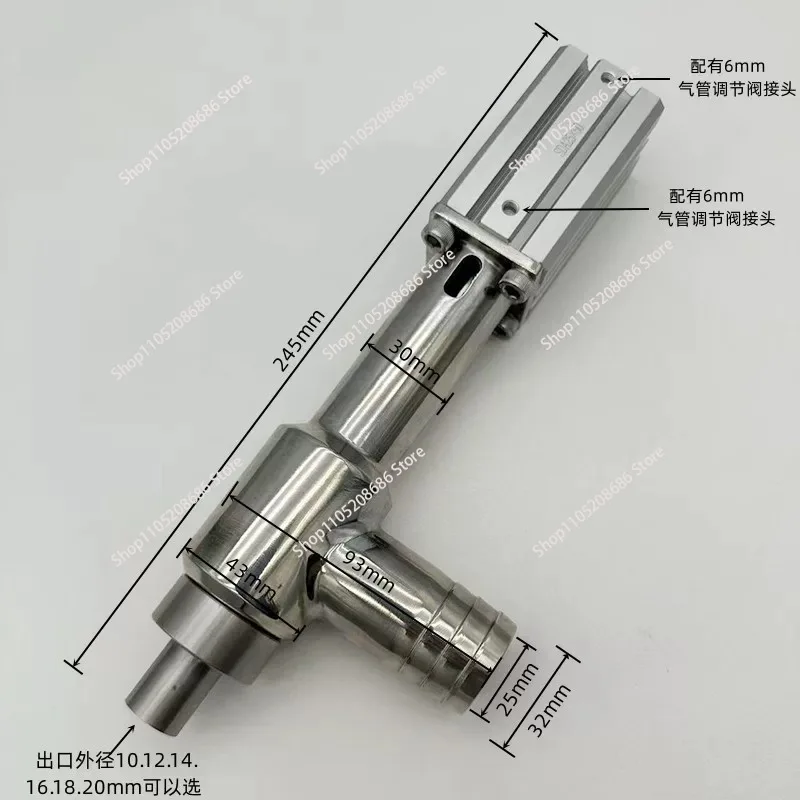 304 Stainless Steel, Liquid Filling Machine Accessories, Anti-drip Filling Head, Anti-drip Discharge Valve, Discharge Nozzle