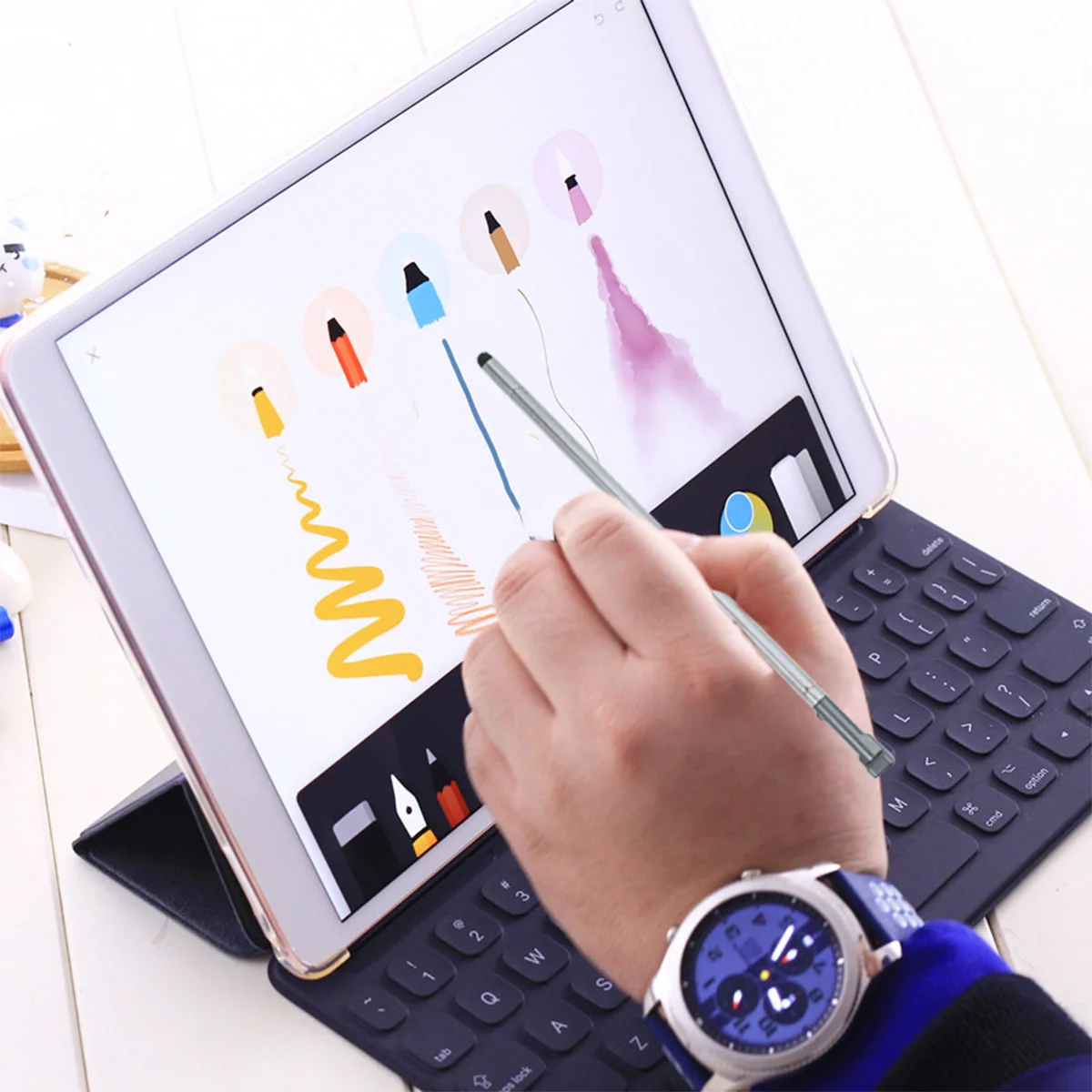 

Universal Touch Screen Stylus Pen Capacitive Smart Phone Fine Tip Anti Scratch Fingerprint Resistant Perfect Fit Mobile Phone