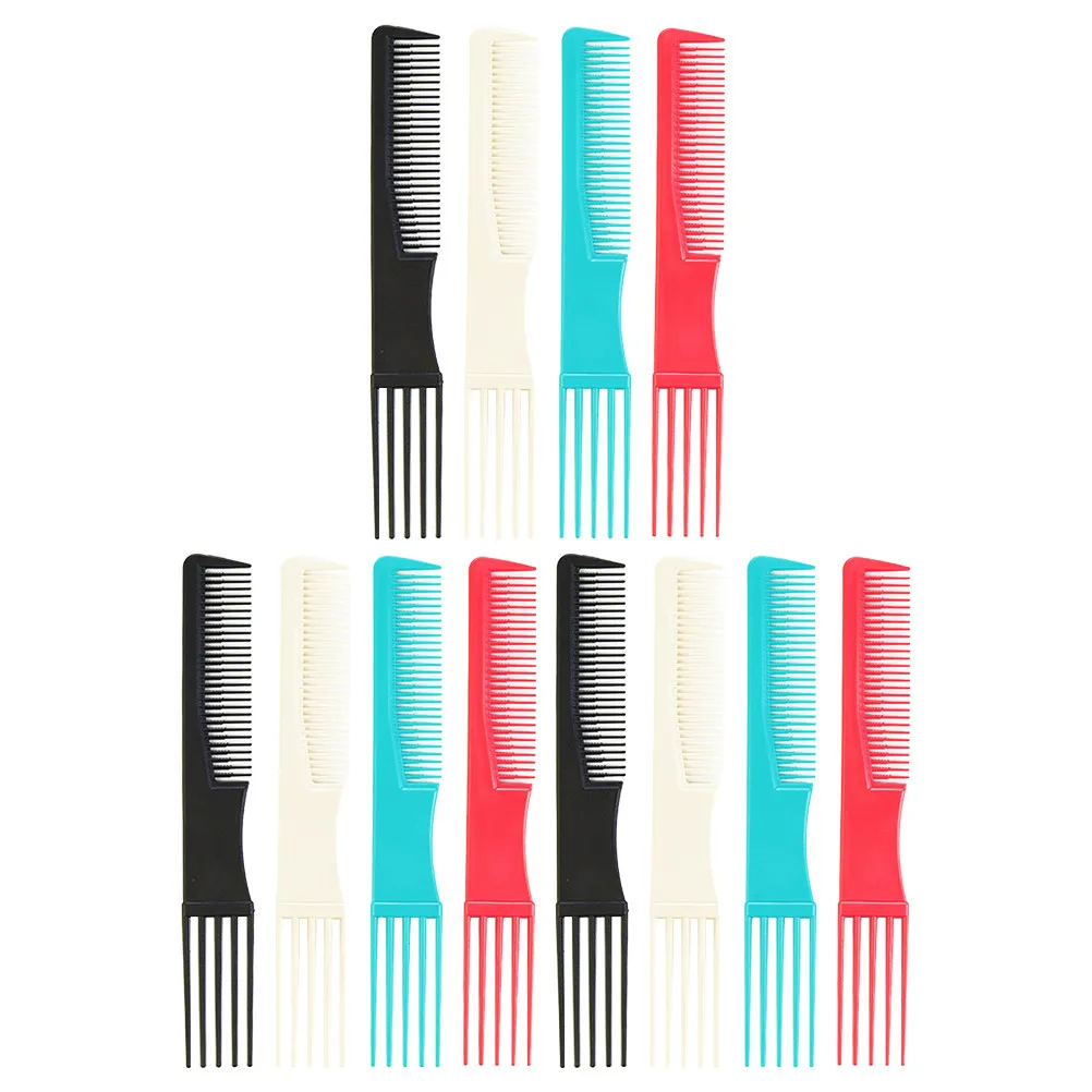 

12Pcs Hairdressing Combs Premium Hair Styling Tool Wide Tooth Haircut Combs Men Hair Styling Updo Makeup