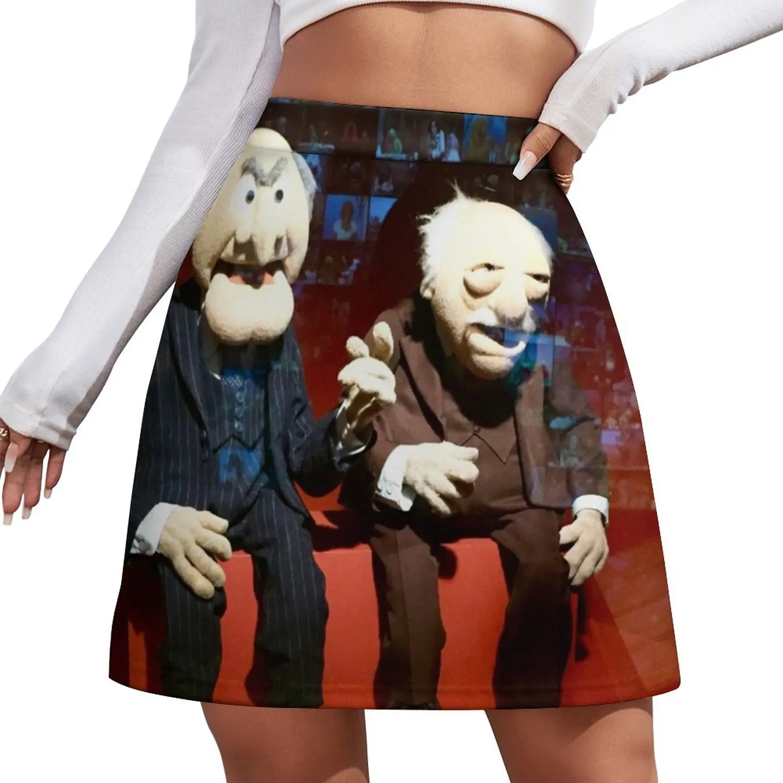 

Statler and Waldorf Mini Skirt shorts korean summer clothes luxury designer clothing women Miniskirt woman