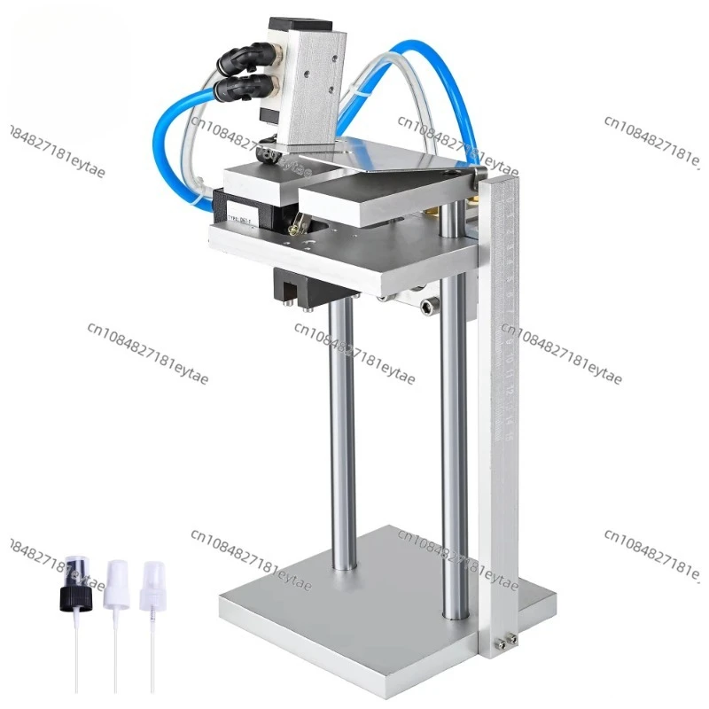 New Aluminum Alloy Material Semi Automatic Pneumatic V Shape Plastic Lotion Shampoo Perfume Bottle Plastic Pump Tube Cutter