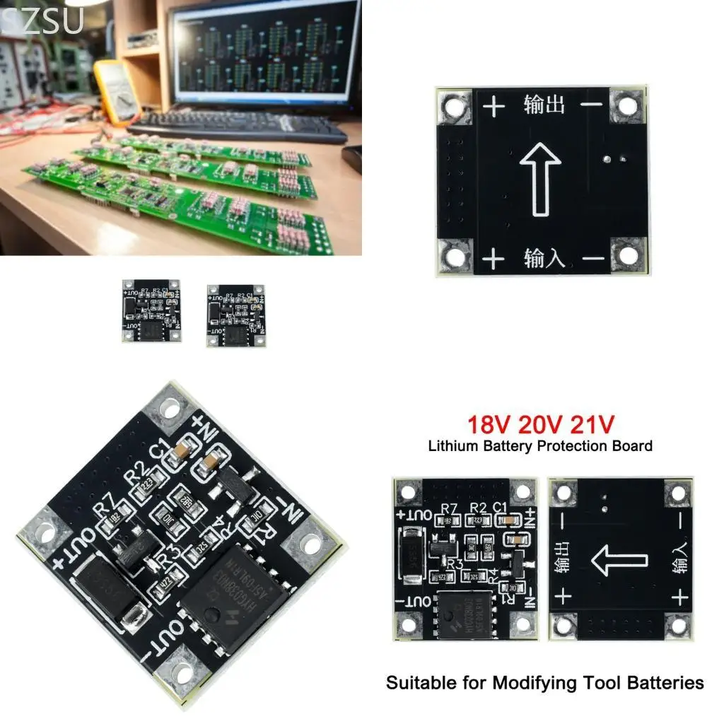 SZSU 10A Continuous Current Supporting Battery Protective Board for 18V 20V 21V Device Prevents Over Discharge Extends Life