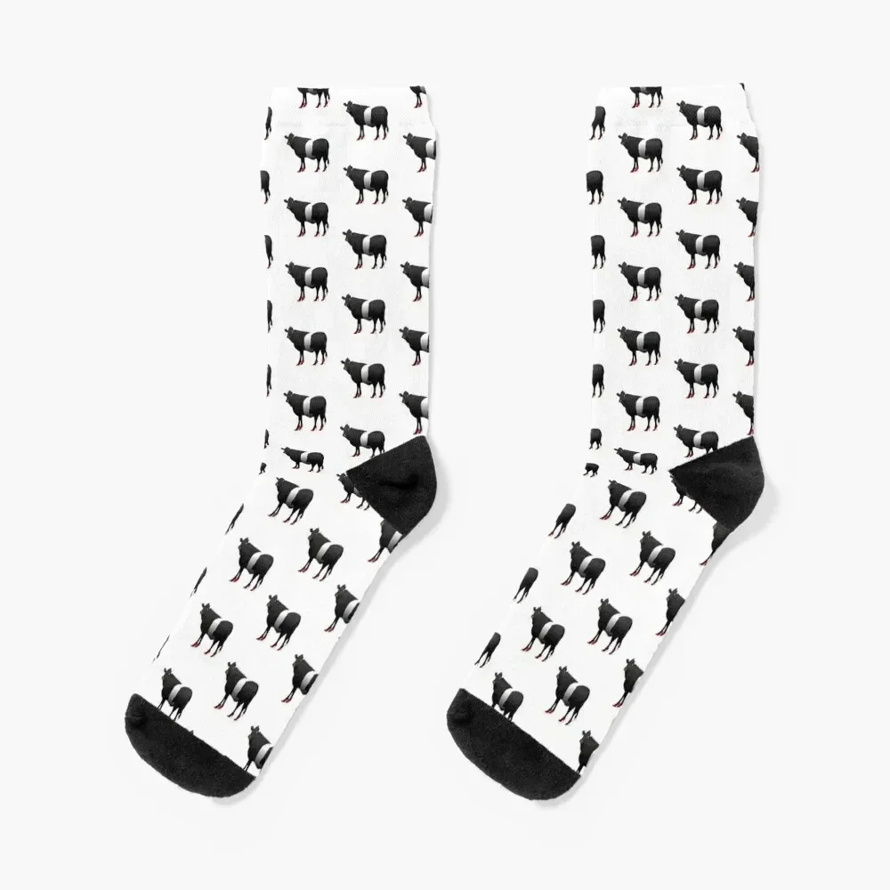 

Cow with red high heels design Socks hip hop kids gifts Crossfit Socks For Men Women's