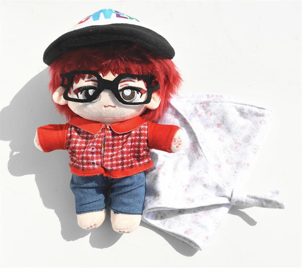 

20cm Kpop G-DRAGON MINI DOLL Übermensch Album Plush Standing Doll BIGBANG Bag Key Ring Accessories GD Fans Collection Gift