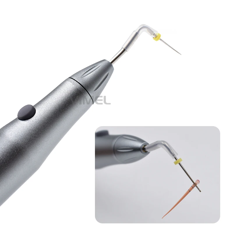 

Metal Body Cordless Dental Gutta Percha Cutter Endo Obturation Pen Cordless Root Canal Hot Melt Filling Pen with 2 Tips Tools