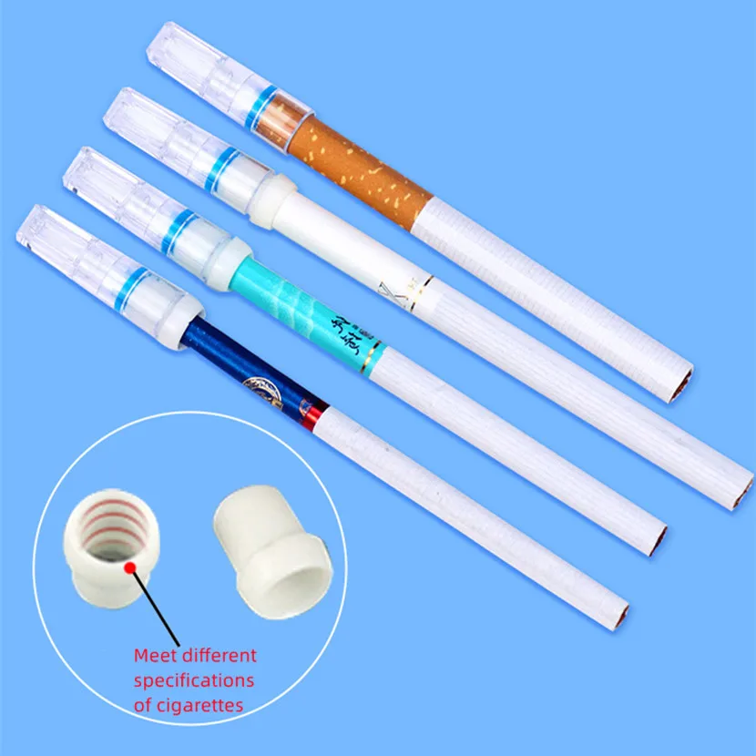 Thick Thin Disposable Tobacco Cigarette Filter Smoking Reduce Tar Filtration Cleaning Holder Cigarette Holder Converter 100Pcs