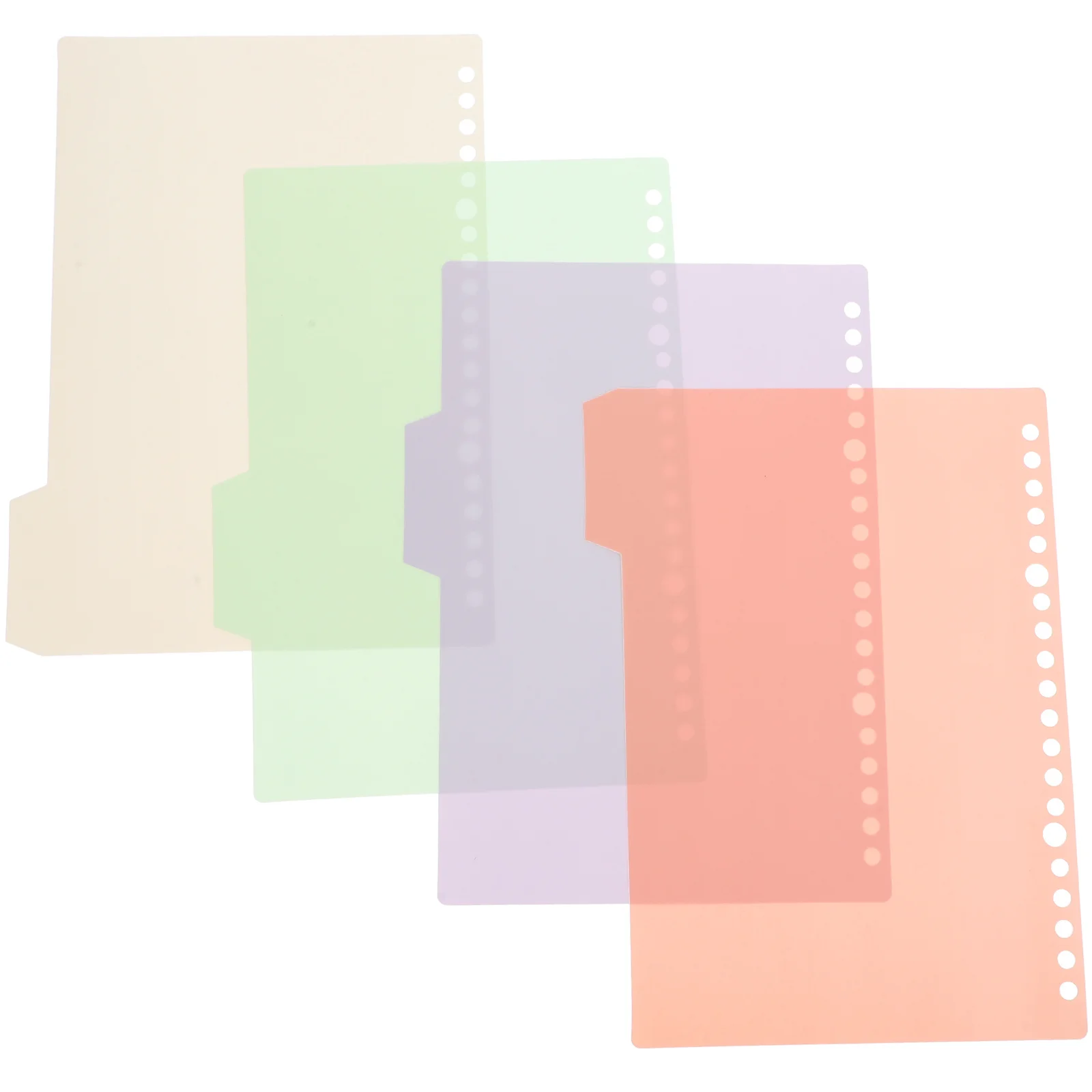 8Pcs Colorful Binder Dividers Writable Tabs A5 File Organizers Index Classified Labels Notebook Supplies A5 Binder