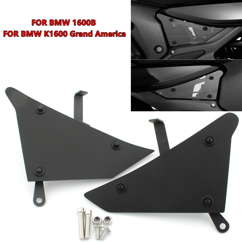 

otorcycle Accessories Pair Side Panels Filled Cover Cowl Fairing Tank Plates Trim FOR BMW K1600B BMW K1600 Grand America