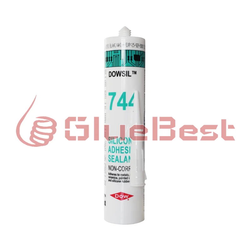 DOW CORNING DOWSIL 744 DC744 Semi-Flowable Silicone Curing Agent for Component Assembly High-Temperature White Original Product