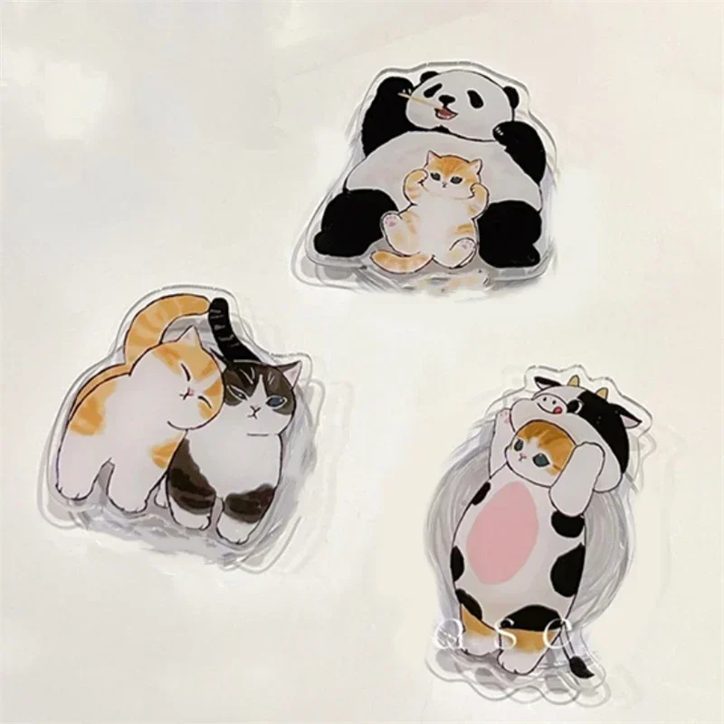 Y2K لطيف القط الباندا حامل هاتف أكريليك Griptok دعم آيفون 17 سامسونج الكورية هريرة قبضة توك للطي فنجر حامل المقبس #4