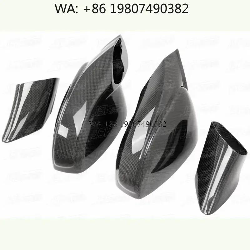 Wmwmnu Carbon Fiber Mirror Cover Plain Weave Exterior Side Mirror Caps for 458 Italia Spider Speciale Auto Styling