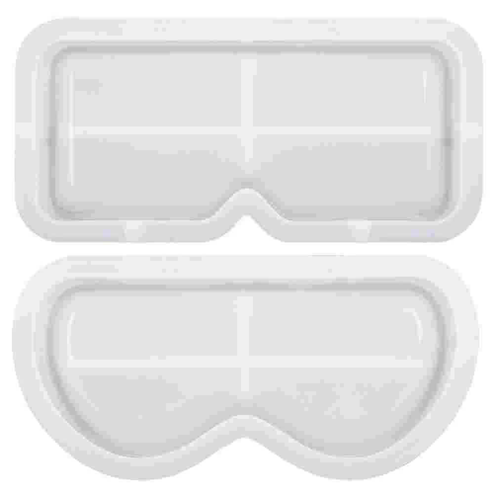 

2 Pcs Resin Glasses Holder Tray Mold Silicone DIY Sunglasses Epoxy Cup Making Silica Gel Molding