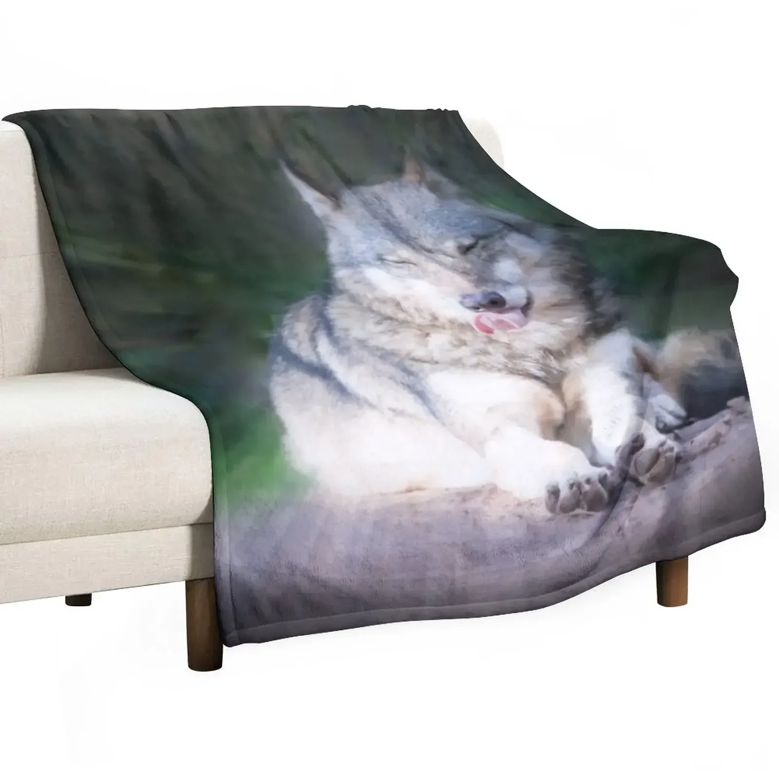 

Gift idea Wolf Throw Blanket Decorative Throw Picnic Blankets