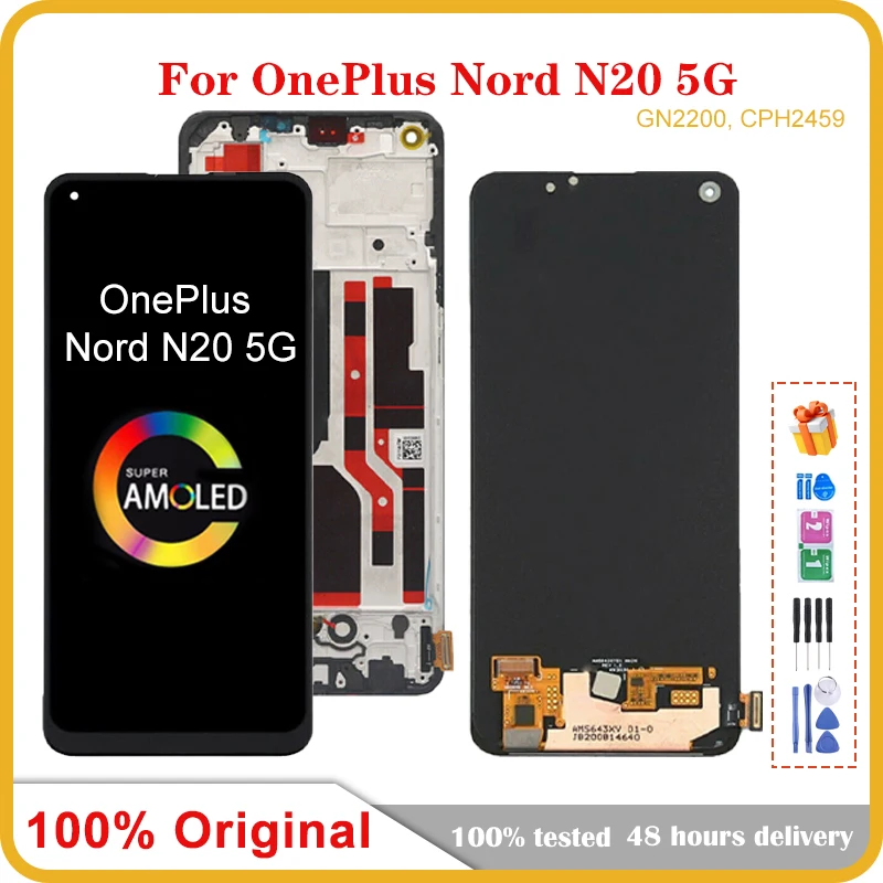 

6.43'' AMOLED For OnePlus Nord N20 5G Mobile Phone LCD Screen Display assembly Touch Screen LCD Panel Replacement