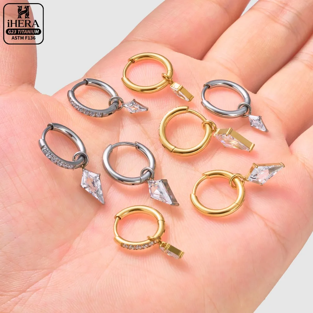 1/10 Stück F136 Titan Piercing Hänge-Creolen mit funkelnden Zirkonia-Steinen, Nasen-, Septum-, Helix-, Knorpel-Ohrringe-Set, Labret-, Augenbrauen- und Körperschmuck – Detail 35