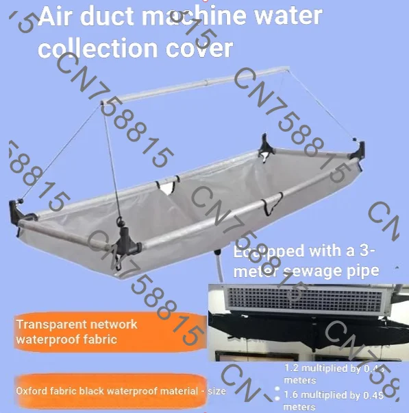No Disassembly Cleaning Accessory，Transparent Thickened Waterproof Air Conditioner Duct Cleaning Water Catching Bag