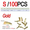 S 100pcs Gold