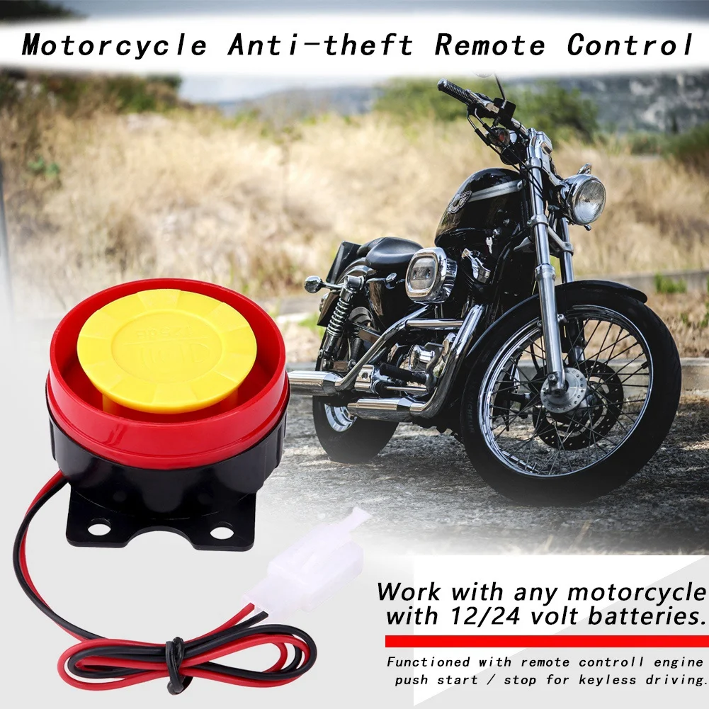 Motorcycle Anti theft Alarm System 12V Motorcycle Anti theft Security Alarm System Remote Control Engine Start Universal