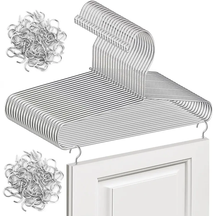 

Pack Cabinet Door Painting Hanger 14.57 x 5.24 in Door Painting Brackets with 100 Pcs Zinc Plated Metal Screwin Cup Hooks Paint