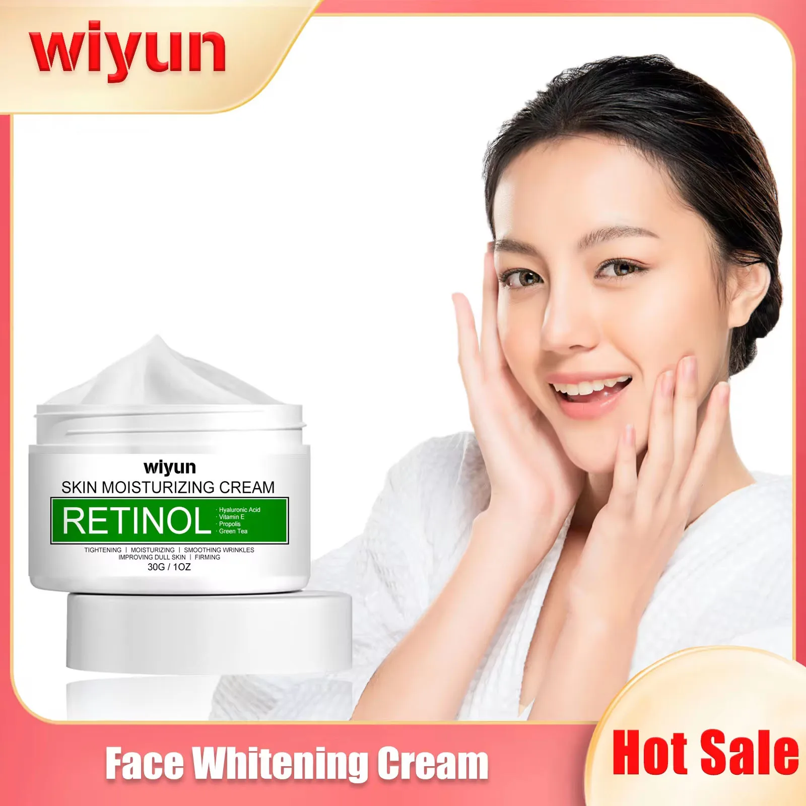 Retinol Face Cream W-hitening Brighten Eliminate Melanin Improve Dull Pore Shrinking Hydrating Smooth Dark S-pot Remover Lotion